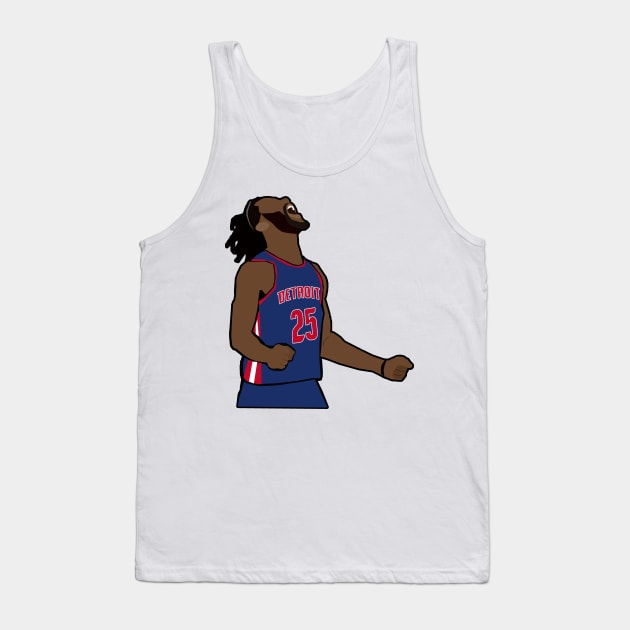 Derrick Rose Detroit Pistons NBA Tank Top by xavierjfong